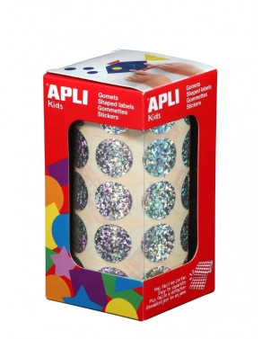 Gomets redondos 15 mm holografico Apli