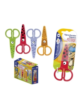 Tijera infantil plastica con dibujos