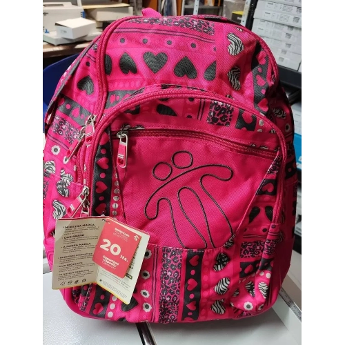 Mochila escolar Crayola con refuerzo lateral roja