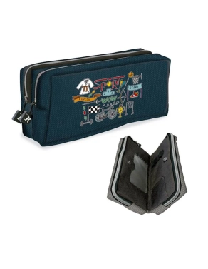 Estuche portatodo High School Senfort azul