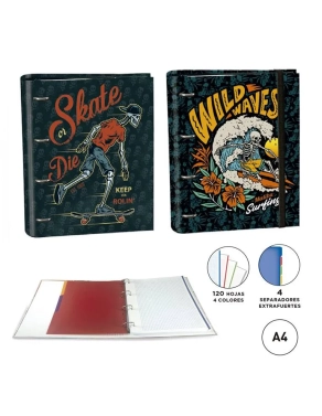 Carpeta Ringbook Senfort Radikal A4 surtidas