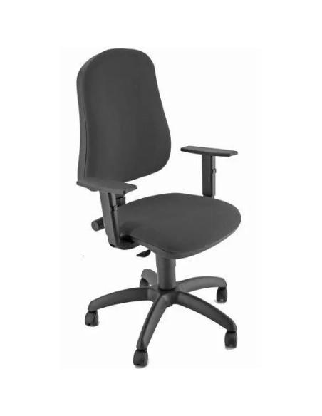 Silla oficina con ruedas y brazos ajustables