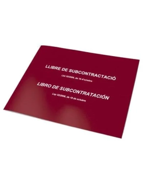 Libro de Subcontratación Catalán