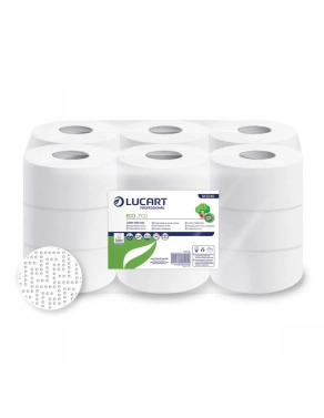 Papel higiénico Jumbo 18 rollos Lucart ecologico