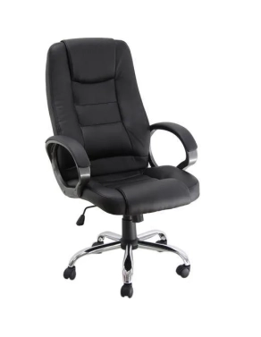 Sillón ejecutivo símil piel con brazos