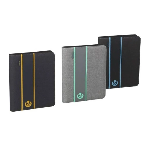 Portadocumentos con cremallera A5 acabado textil