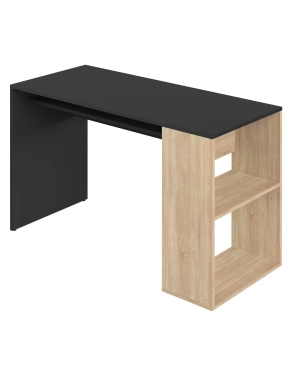 Mesa escritorio con estanteria negra Yale