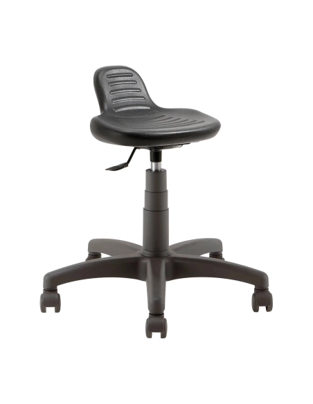 Taburete profesional bajo poliuretano con ruedas