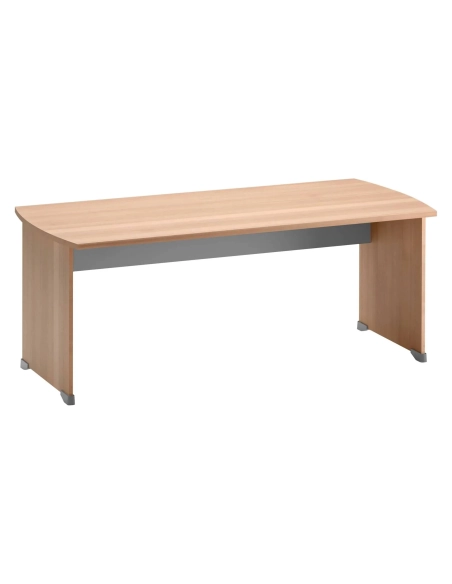 Mesa oficina madera Quarta Plus patas rectas 160x80 haya