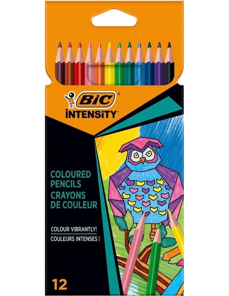 Lapices de colores bic Intensity caja 12 unidades