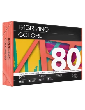 Papel color naranja 80 gramos A4 500 hojas