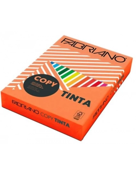 Papel color naranja intenso 80 gramos A4 500 hojas