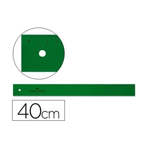 Regla Faber Castell tecnica 40cm sin bisel