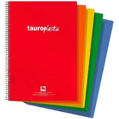 Cuaderno folio TauroPlastic Premier 80h 90grms rallado
