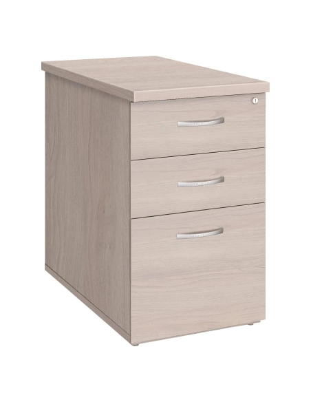 Cajonera oficina 3 cajones altura Mesa fondo 60 roble gris