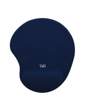 Alfombrilla ratón con reposamuñecas de gel ergonómica negra