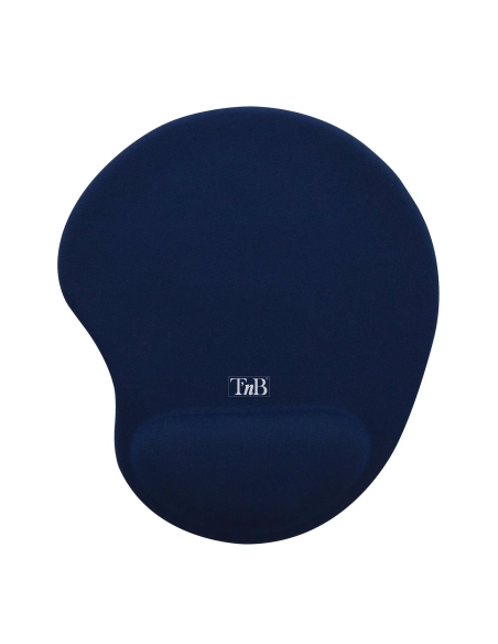 Alfombrilla ratón con reposamuñecas de gel ergonómica azul