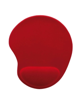 Alfombrilla ratón con reposamuñecas de gel ergonómica roja