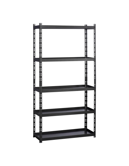 Estanteria metálica 192 cm con estantes metálicos con borde