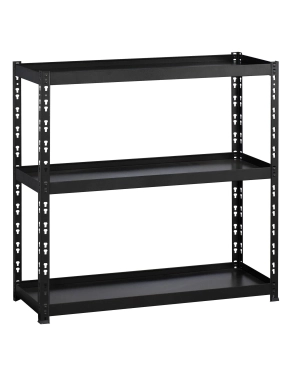 Estanteria metálica 97 cm con estantes metálicos con borde