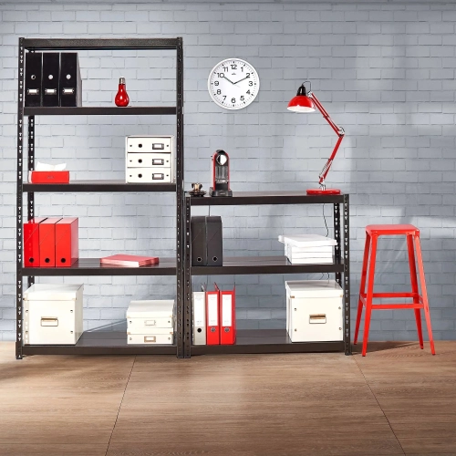 Estanteria metálica 97 cm con estantes metalicos  sin borde