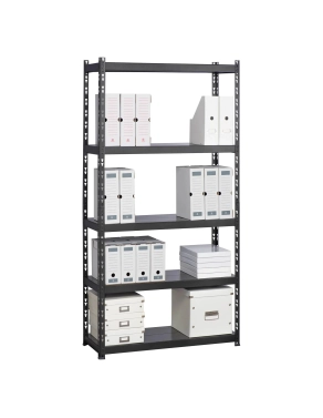 Estanteria metálica 192 cm con estantes metalicos  sin borde