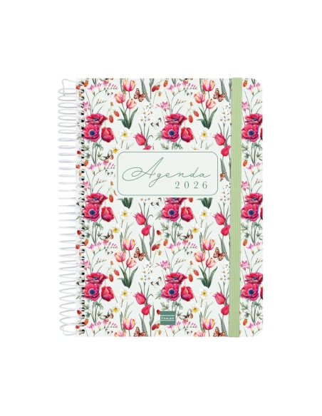 Agenda anual Finocam Cloe E/10 dia por pagina verde