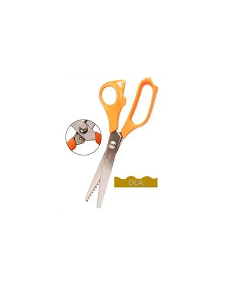 Tijera metálica corte en forma de ola