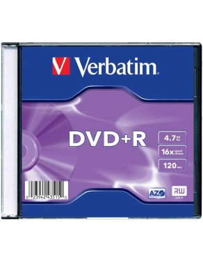 DVD+R verbatim  Azo 4,7GB 120 minutos