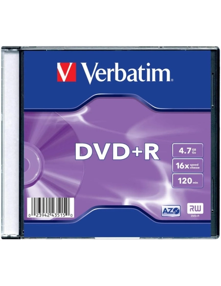 DVD+R verbatim  Azo 4,7GB 120 minutos