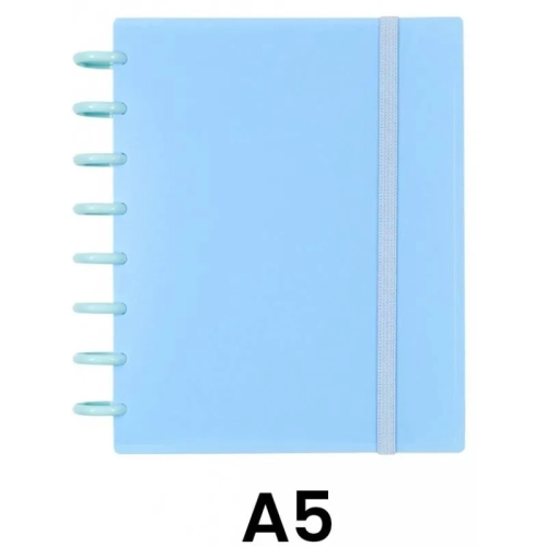Cuaderno Ingeniox hojas extraíbles A5 cuadriculado azul