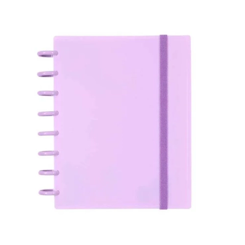Cuaderno Ingeniox hojas extraíbles A4 cuadriculado malva