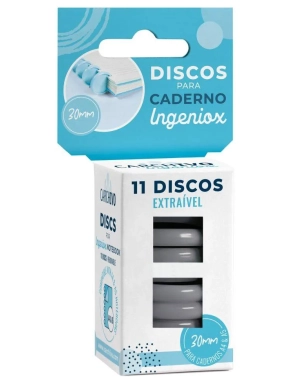Discos cuaderno ingeniox 11 unidades gris