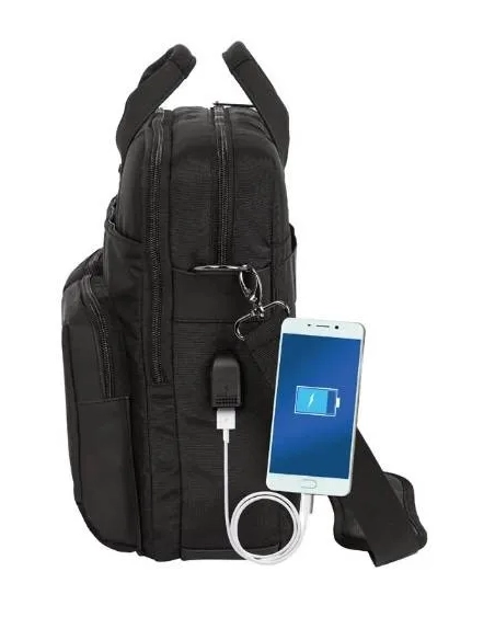 Maletin para portatil 15,6" con bolsillo tablet negro