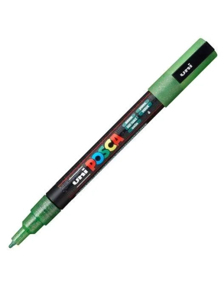 Posca PC-3ML rotulador purpurina naranja