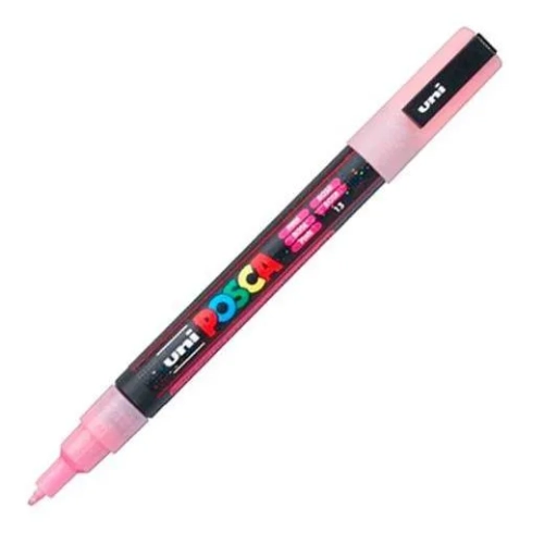 Posca PC-3ML rotulador purpurina rosa