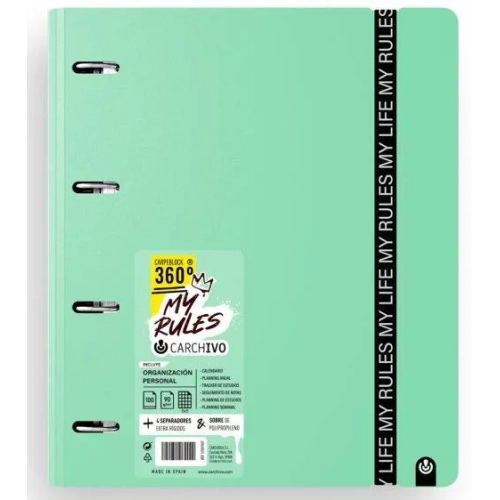 Carpeblock Carchivo My Rules verde jade