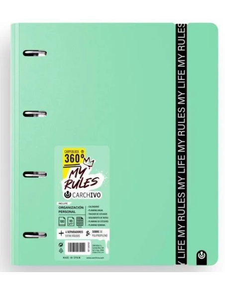 Carpeblock Carchivo My Rules verde jade
