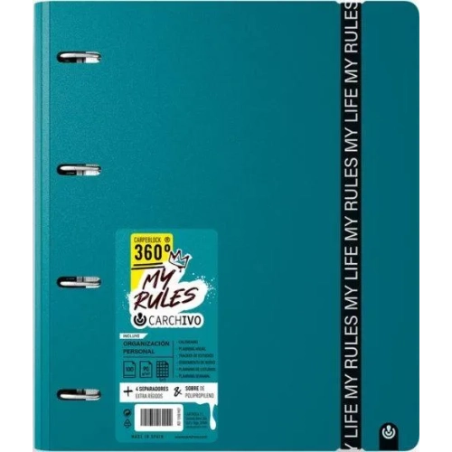 Carpeblock Carchivo My Rules verde