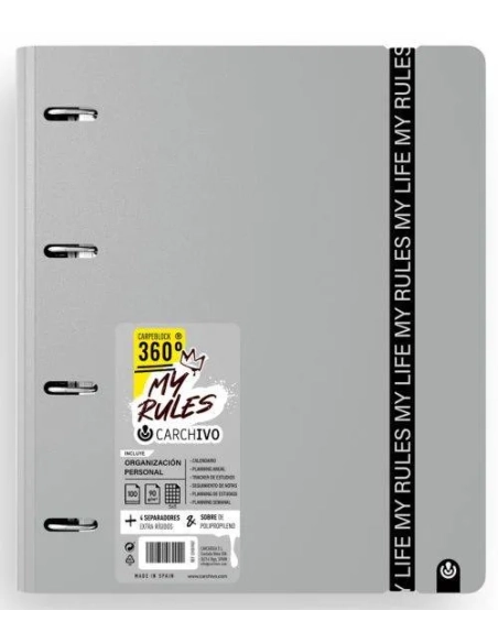 Carpeblock Carchivo My Rules gris