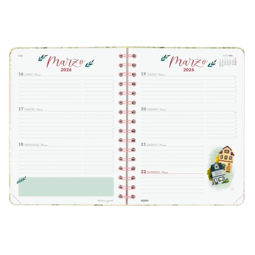 Agenda flower semana vista