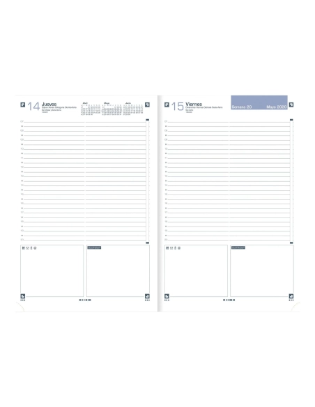 Agenda Oxford Modern A5 dia pagina surtidas pastel