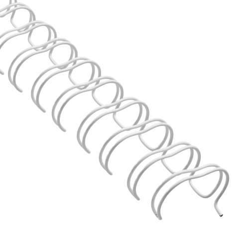 Espiral metalica wire Nº18 paso 2:1 blanca