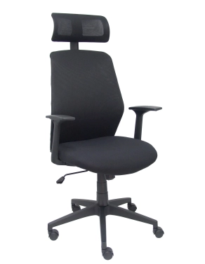 Silla oficina con brazos y reposacabezas Parolis