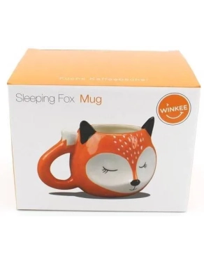 Taza cara zorro durmiendo
