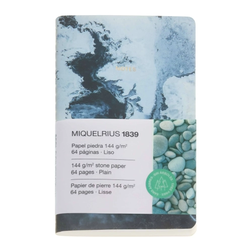Libreta cuaderno MiquelRius A6 Stone Paper papel piedra mar