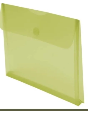 Sobre plastico folio con fuelle cierre velcro
