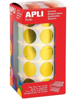 Gomets redondos 20 mm metalizados Apli