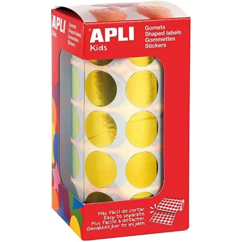 Gomets redondos 20 mm metalizados Apli