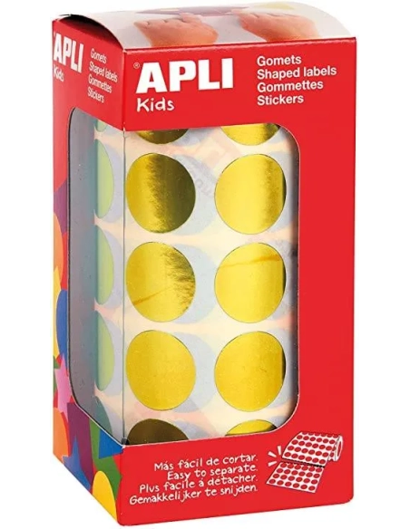 Gomets redondos 20 mm metalizados Apli